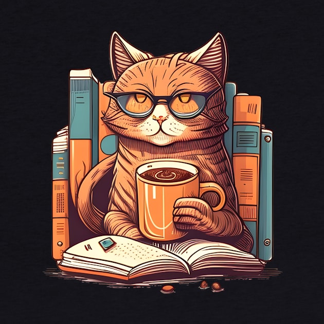 I Just Want To Drink Coffee And Reading Book - Love Pet My Cat by Danielle Shipp